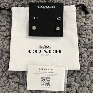Coach Signature C and Stud Earring Set